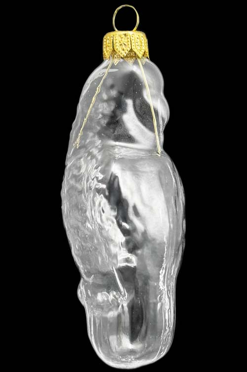 Стеклянная елочная игрушка Заготовка Попугайчик 11 см 161501600